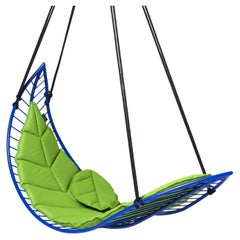 Modern Hanging Swing Leaf Shaped Daybed