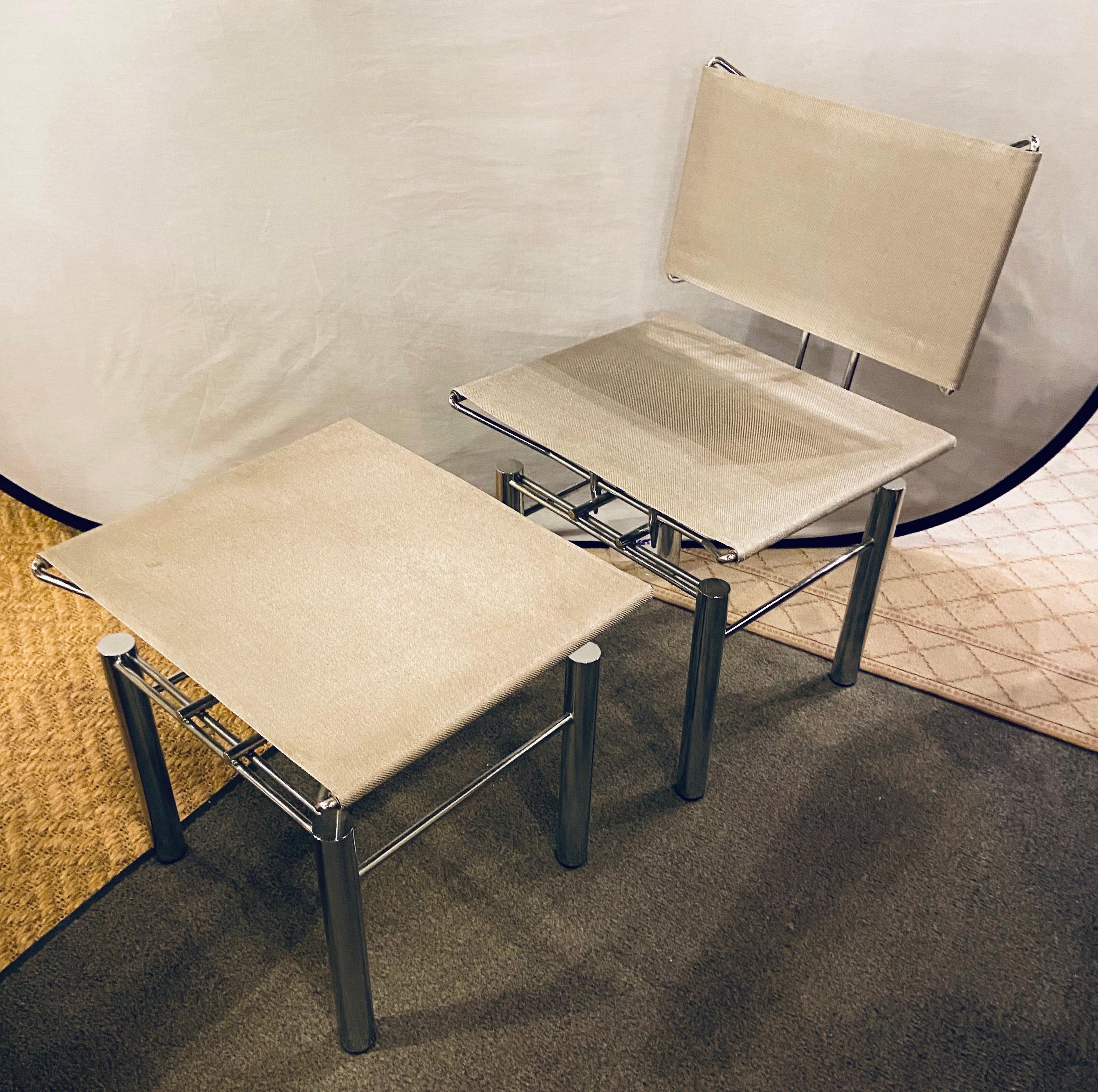Modern Hans-Ullrich Bitsch Series 8600 Chair and Ottoman 8