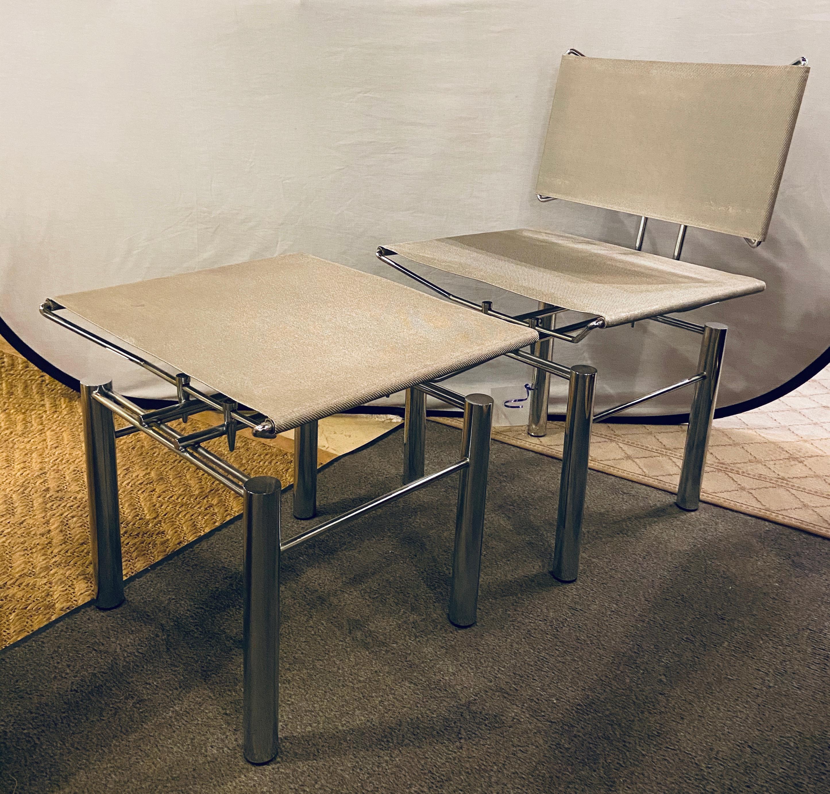 German Modern Hans-Ullrich Bitsch Series 8600 Chair and Ottoman