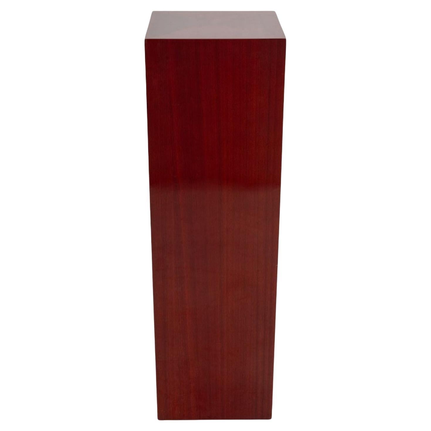 Pedestal moderno de madera dura