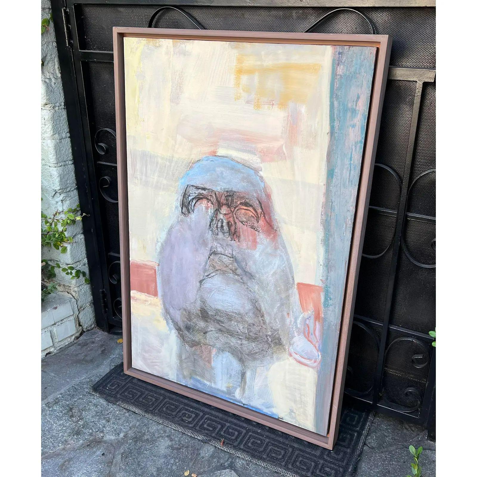 Modern “Head Looking Up” painting by Jim Farrington. Provenance illustrated in photos.

Additional information: 
Materials: Canvas, paint
Color: Tan
Period: 1980s
Art Subjects: Abstract, Figure, Other
Styles: Modern
Frame type: Framed
Item