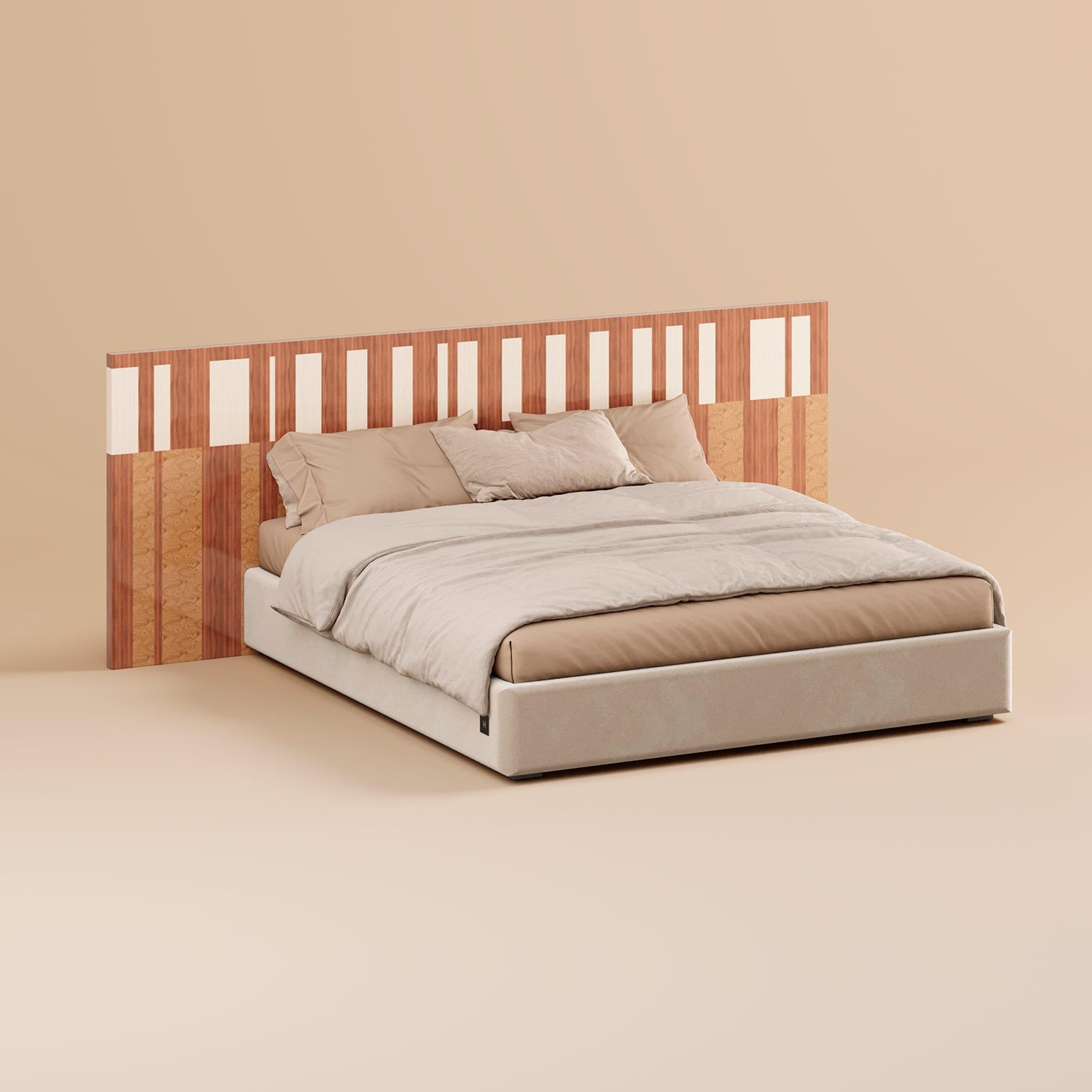 Geometrisches Mid-Century Modern-Kopfteil mit modernem Kopfteil für King-Bett (Moderne der Mitte des Jahrhunderts) im Angebot