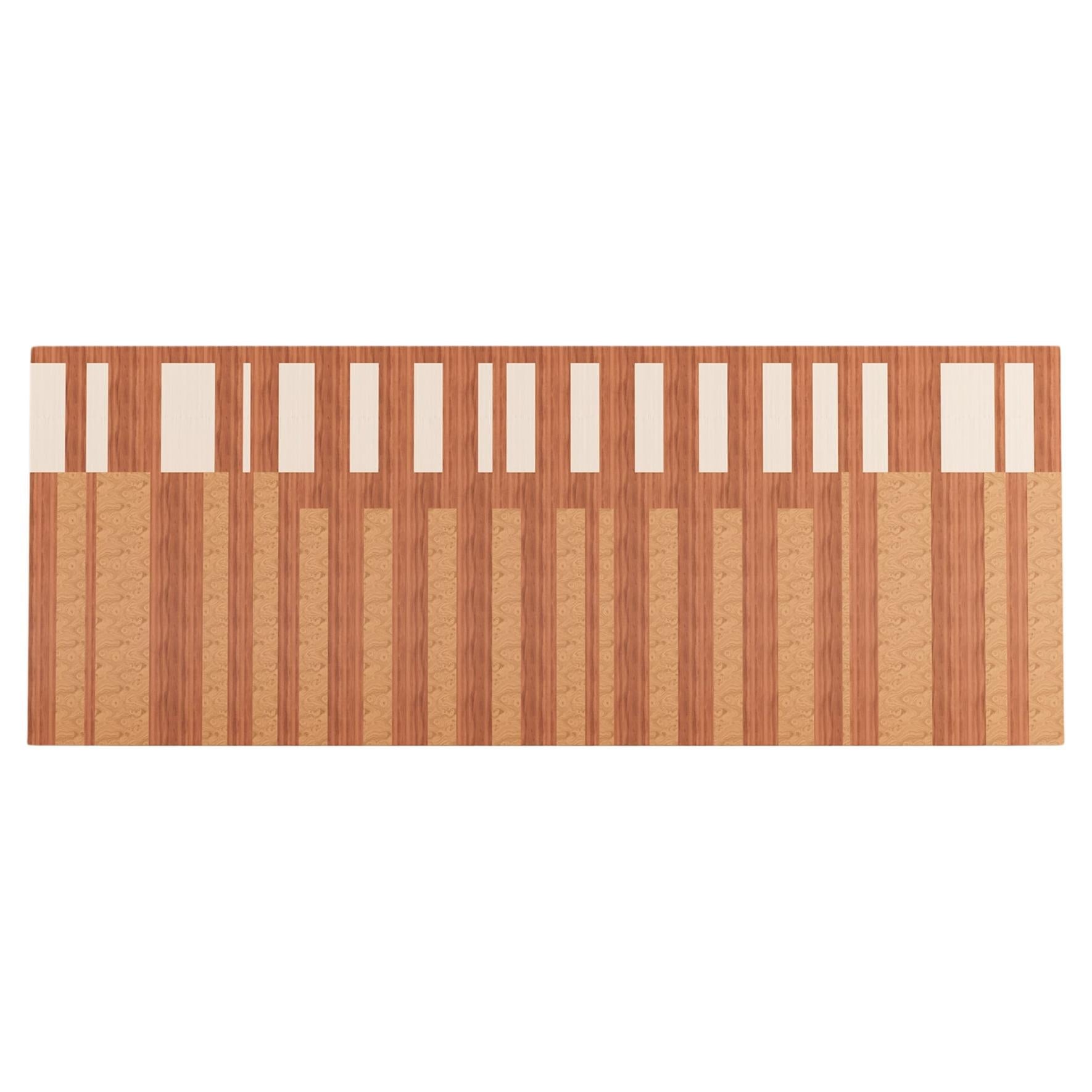 Geometrisches Mid-Century Modern-Kopfteil mit modernem Kopfteil für King-Bett
