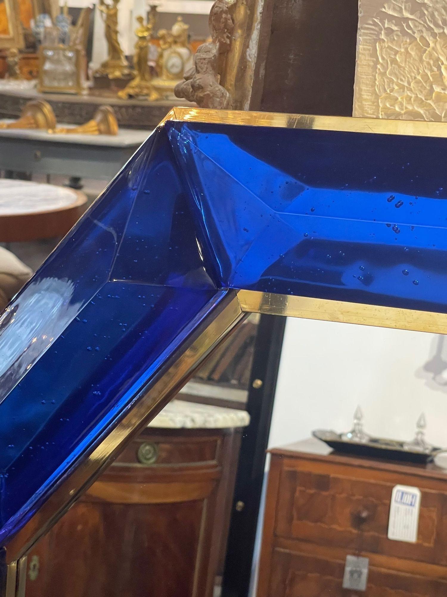 cobalt blue mirror glass