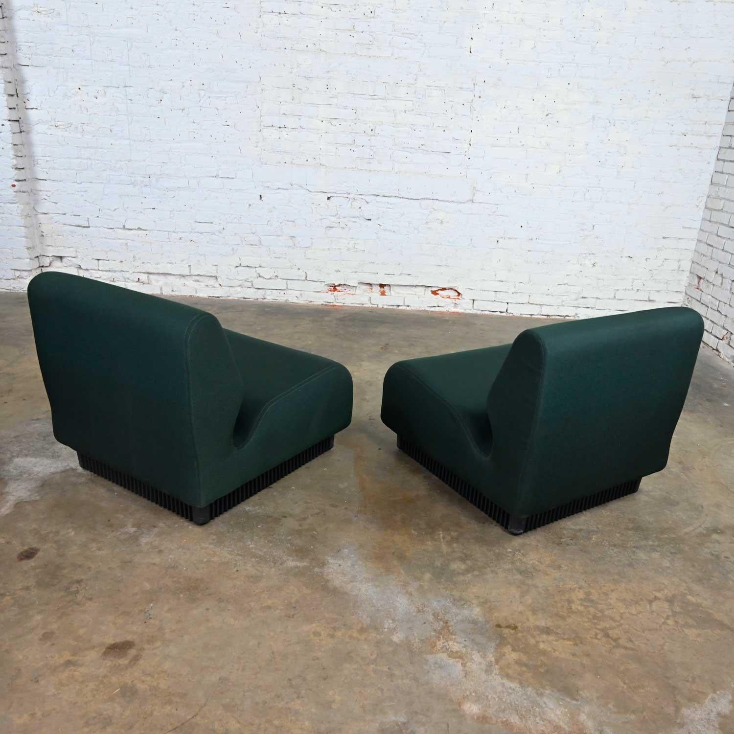 Modern Herman Miller Don Chadwick Modular Seating Forest Green Pair of Chairs 4