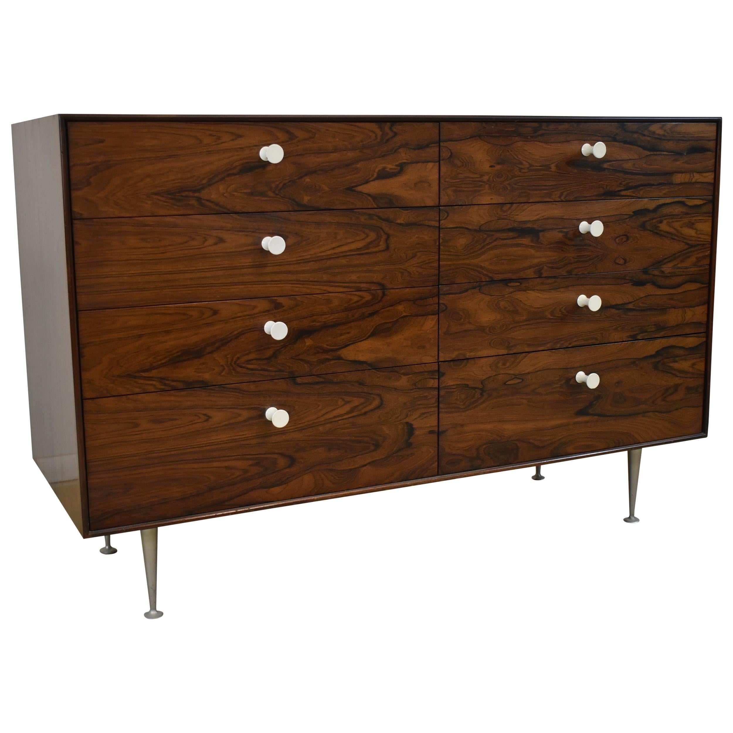 Modern Herman Miller Rosewood Thin Edge Eight-Drawer Chest George Nelson Design For Sale