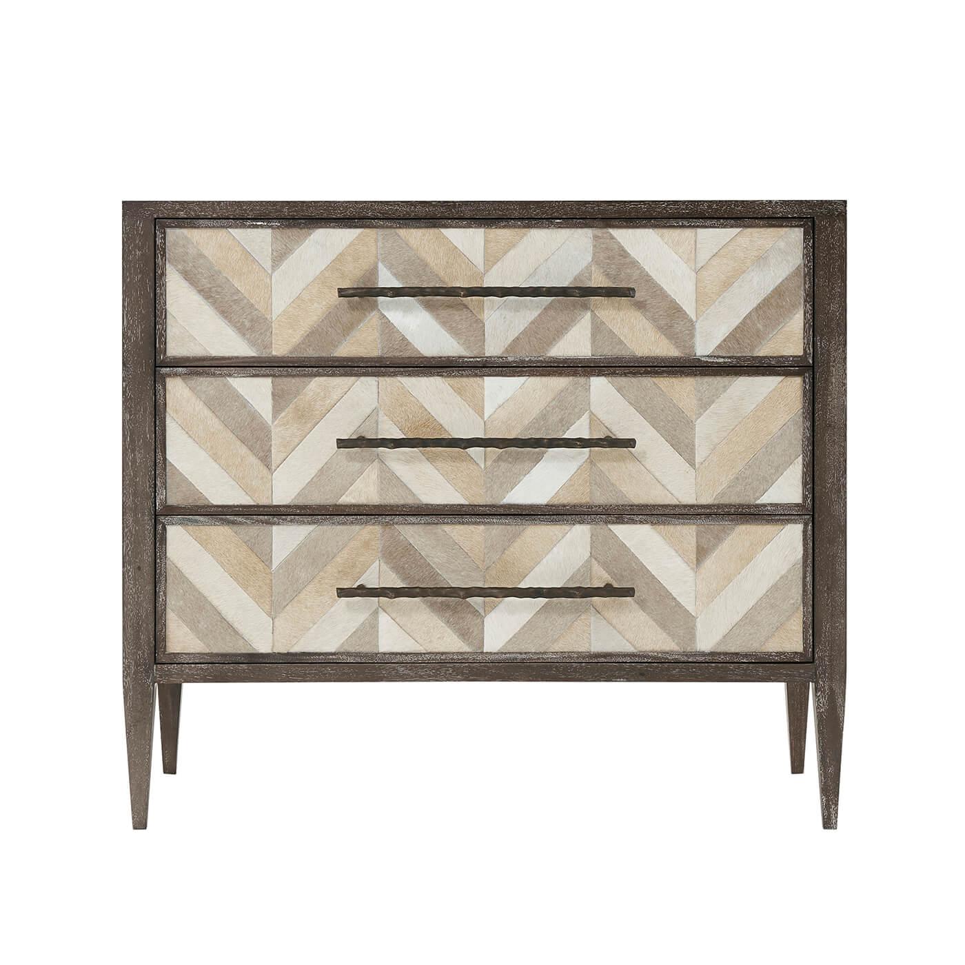 Modern Herringbone Dresser For Sale at 1stDibs