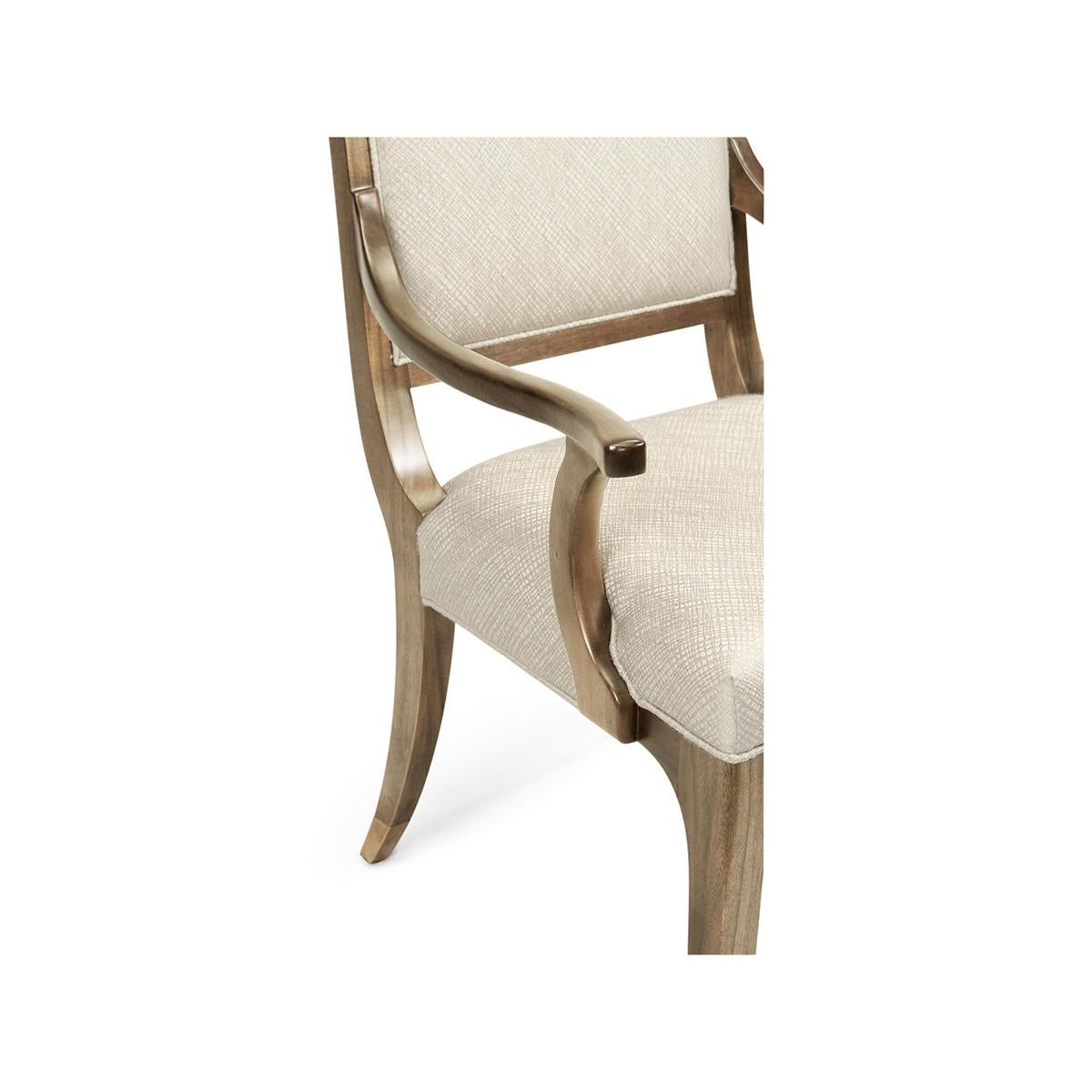 Modern High Back Dining Armchair In New Condition For Sale In Westwood, NJ
