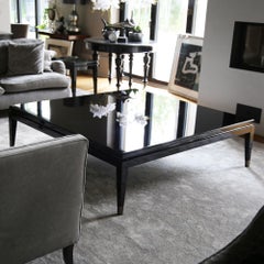 Modern high gloss black coffee table