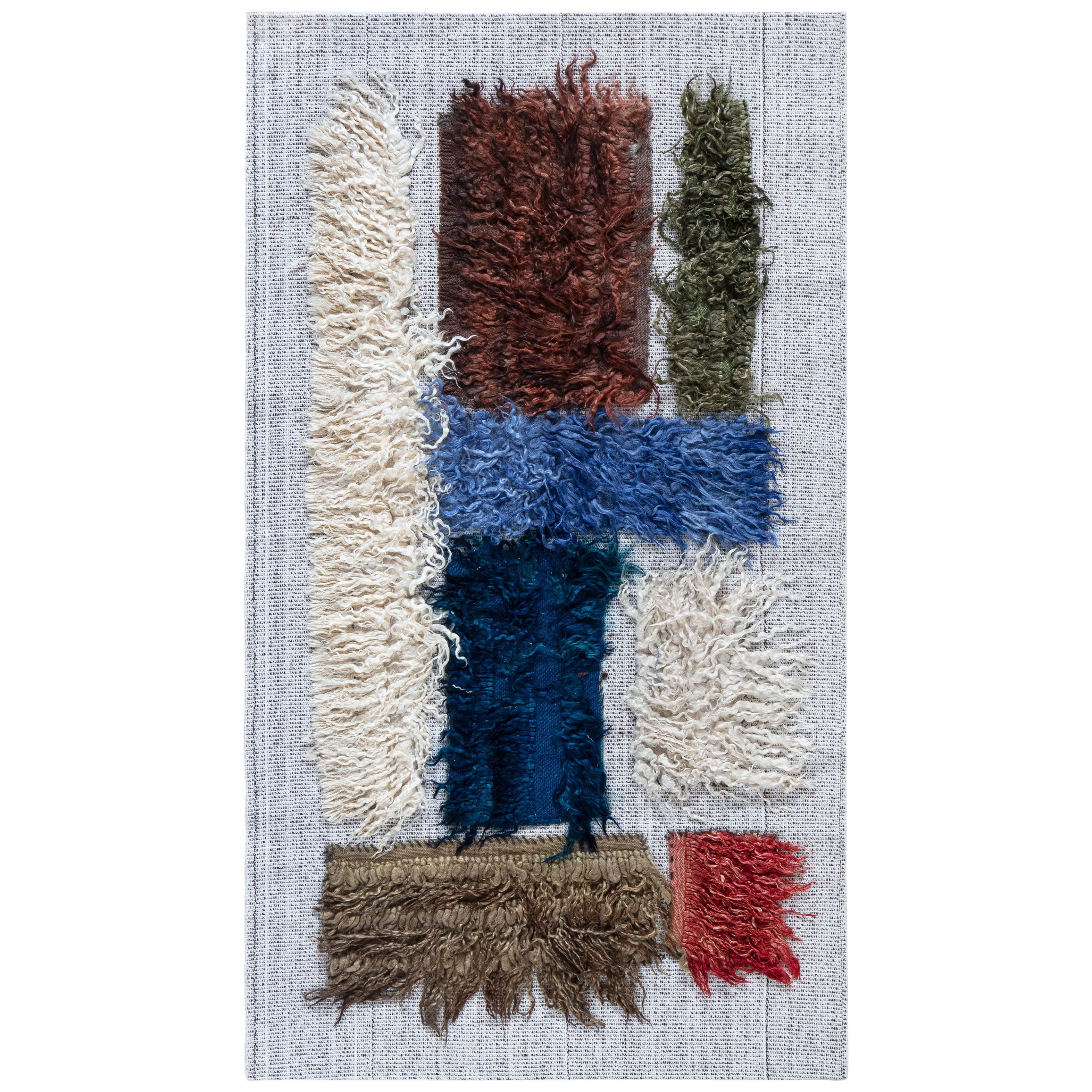Tappeto moderno High-Low Tulu - Un'opera d'arte tattile di Doris Leslie Blau