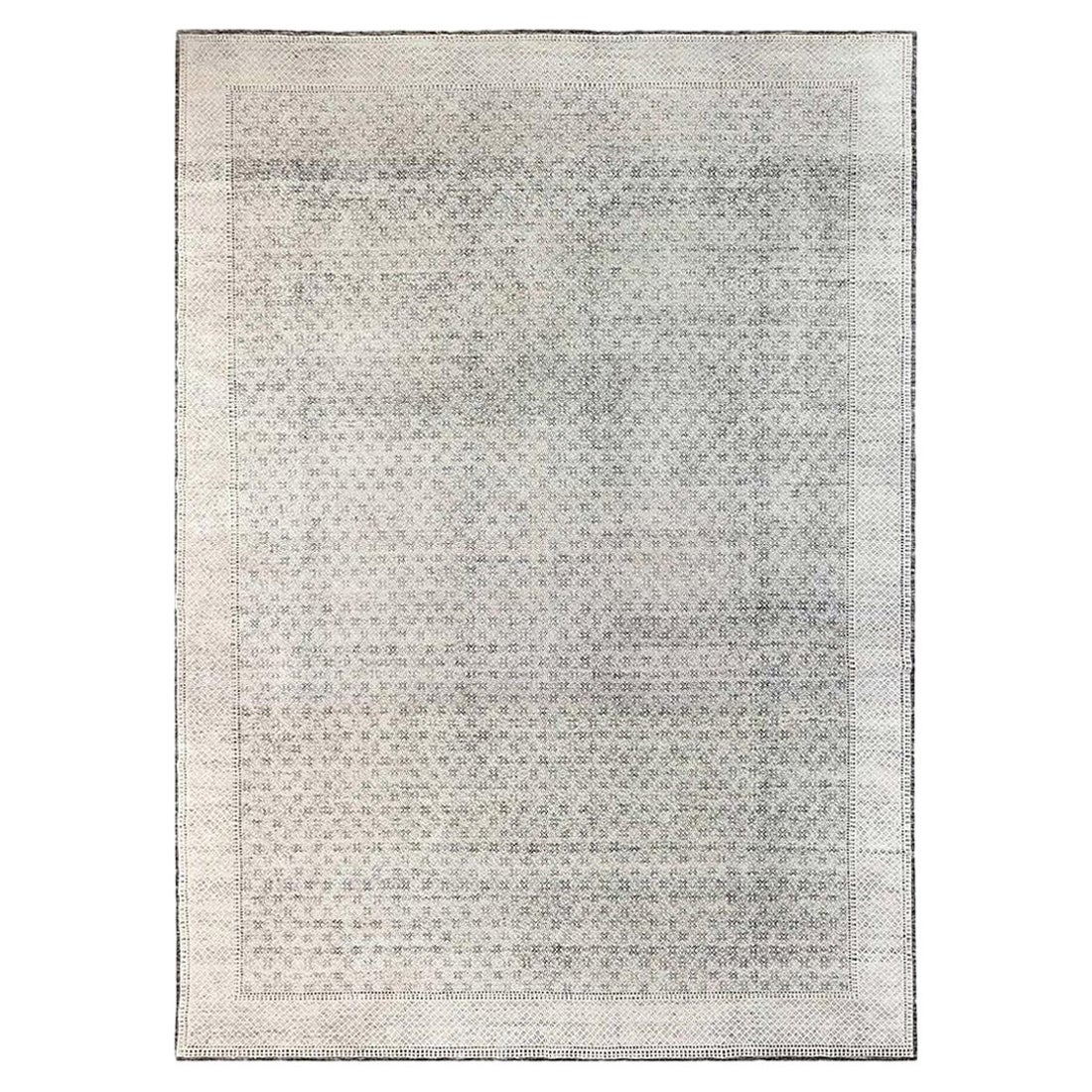 Modern High-Low Wool Rug Inspired by Vintage Moroccan by Doris Leslie Blau