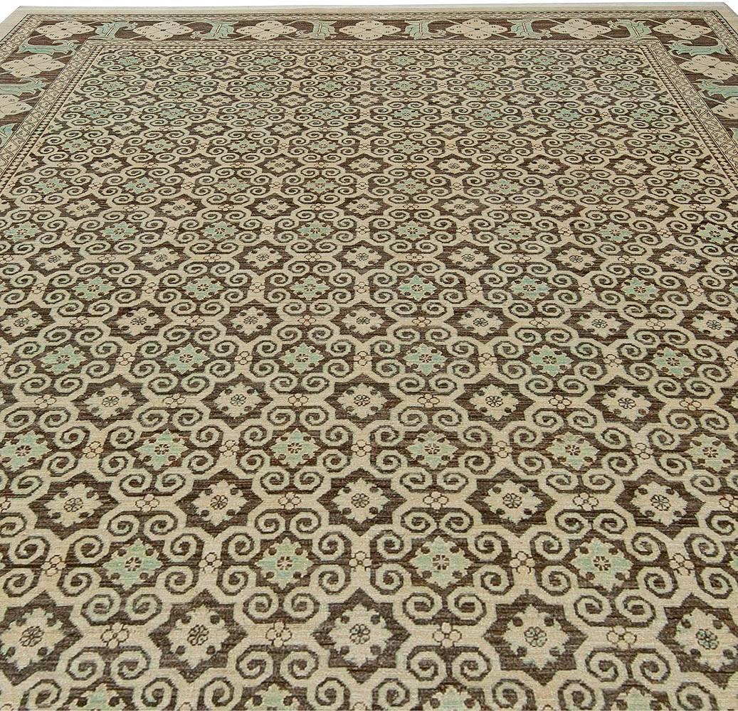 Indian Modern High-Quality Tabriz Style Handmade Wool Rug by Doris Leslie Blau For Sale