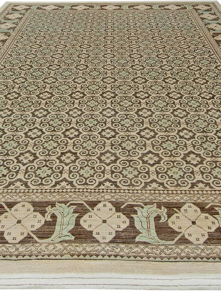 Hand-Knotted Modern High-Quality Tabriz Style Handmade Wool Rug by Doris Leslie Blau For Sale