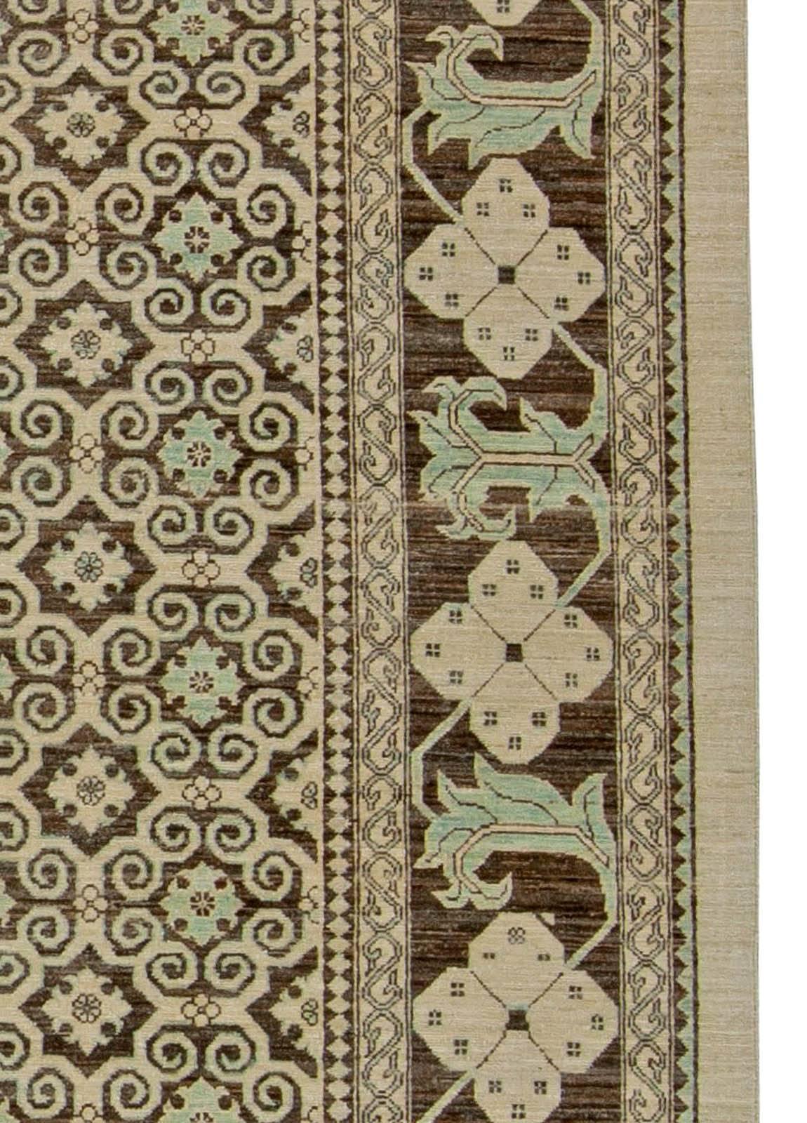 Contemporary Modern High-Quality Tabriz Style Handmade Wool Rug by Doris Leslie Blau For Sale