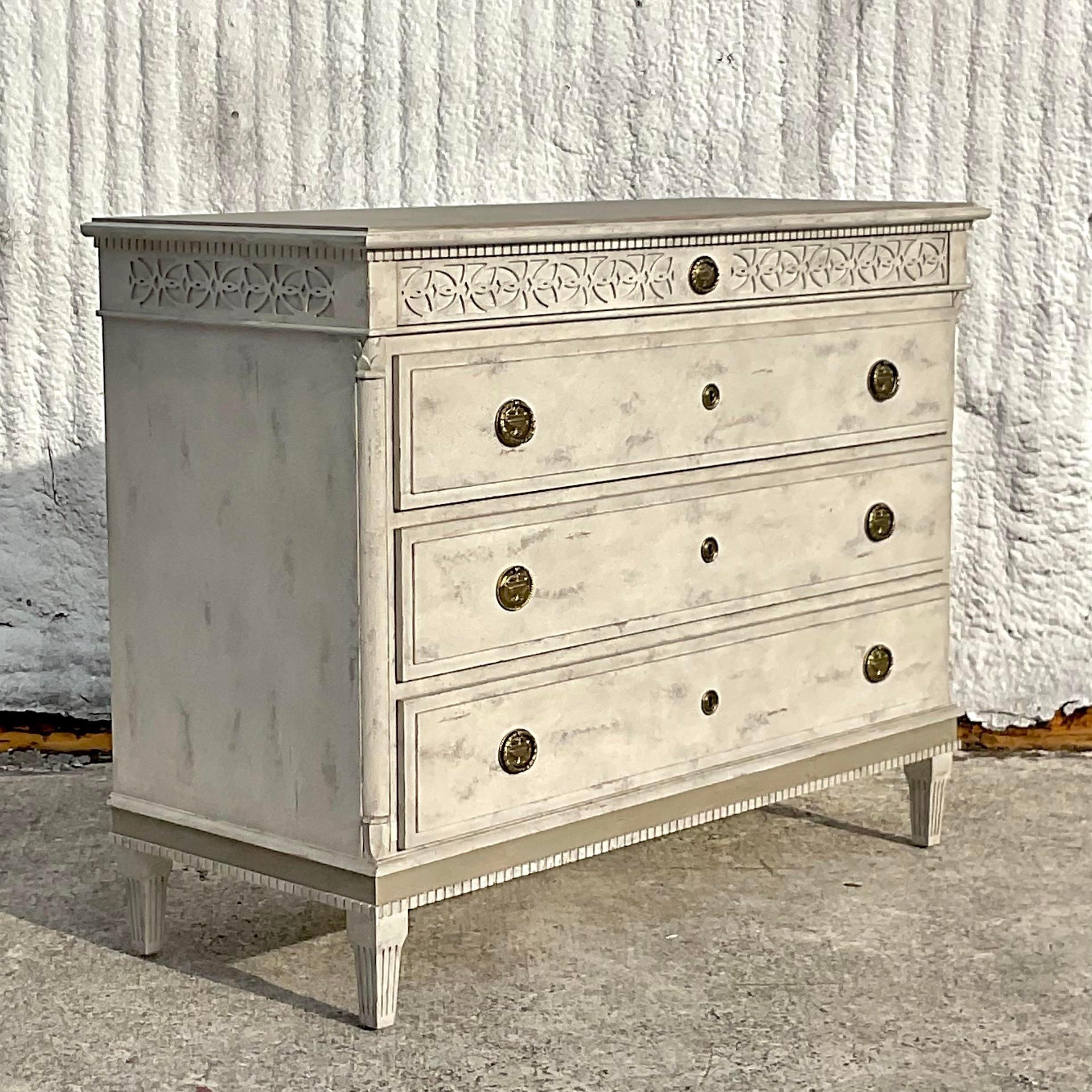 Metal Modern History Gustavian Chest of Drawers