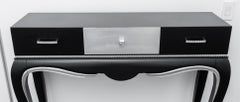 Modern Hollywood Regency Gem-Set Console Table