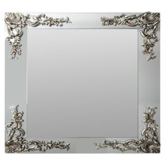 Modern Hollywood Regency Silvered Mirror