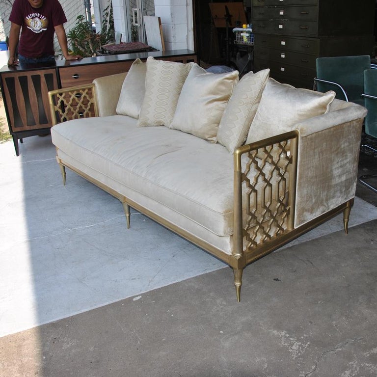 Modern Hollywood Regency Style Sofa By Caracole For At 1stdibs American Modern Hollywood Regency Style Sofa By Caracole For