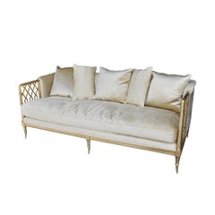 Modern Hollywood Regency Style Sofa By Caracole