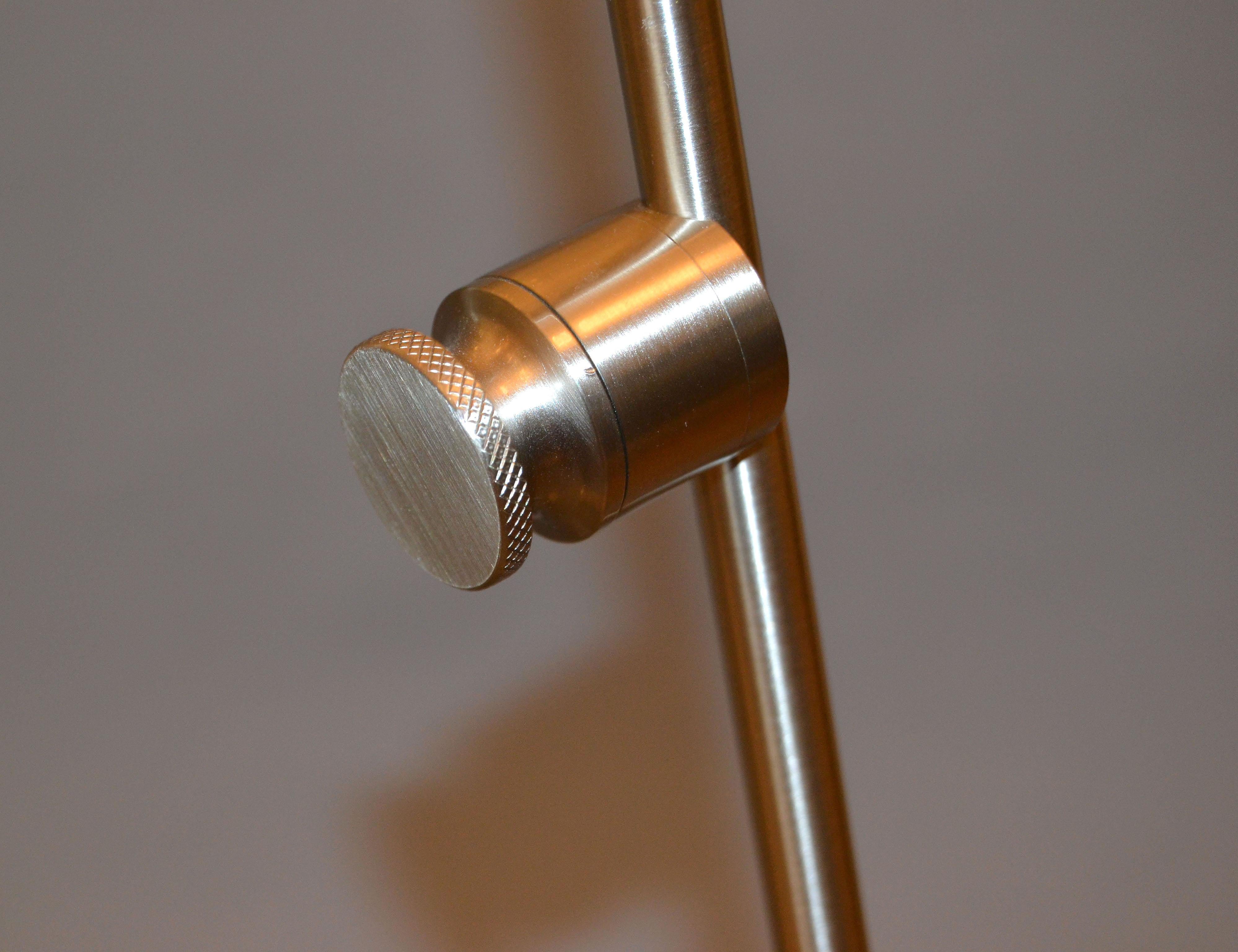 Metal Modern Holtkoetter 6440 Bernie Series Energy-Saver Floor Lamp in Satin Nickel