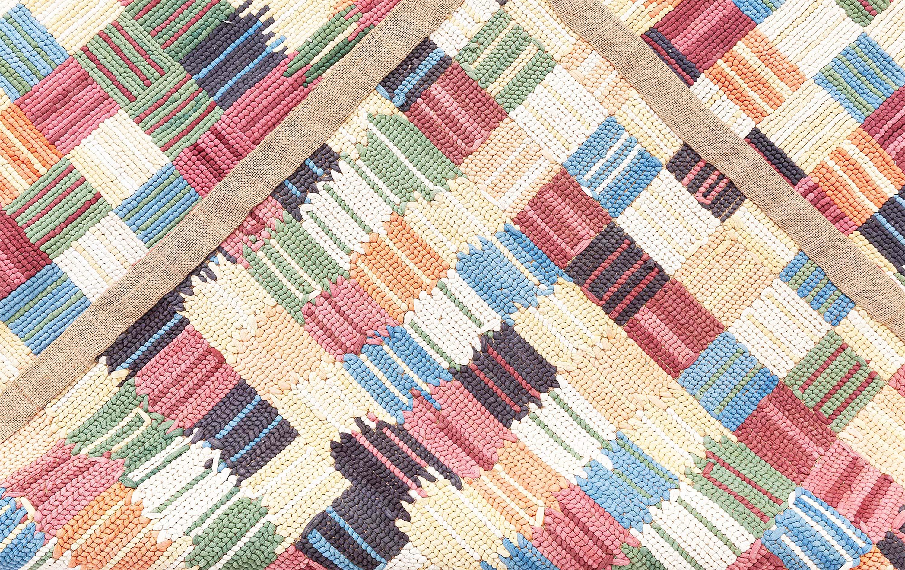 Contemporary Modern Hooked Rug by Doris Leslie Blau For Sale