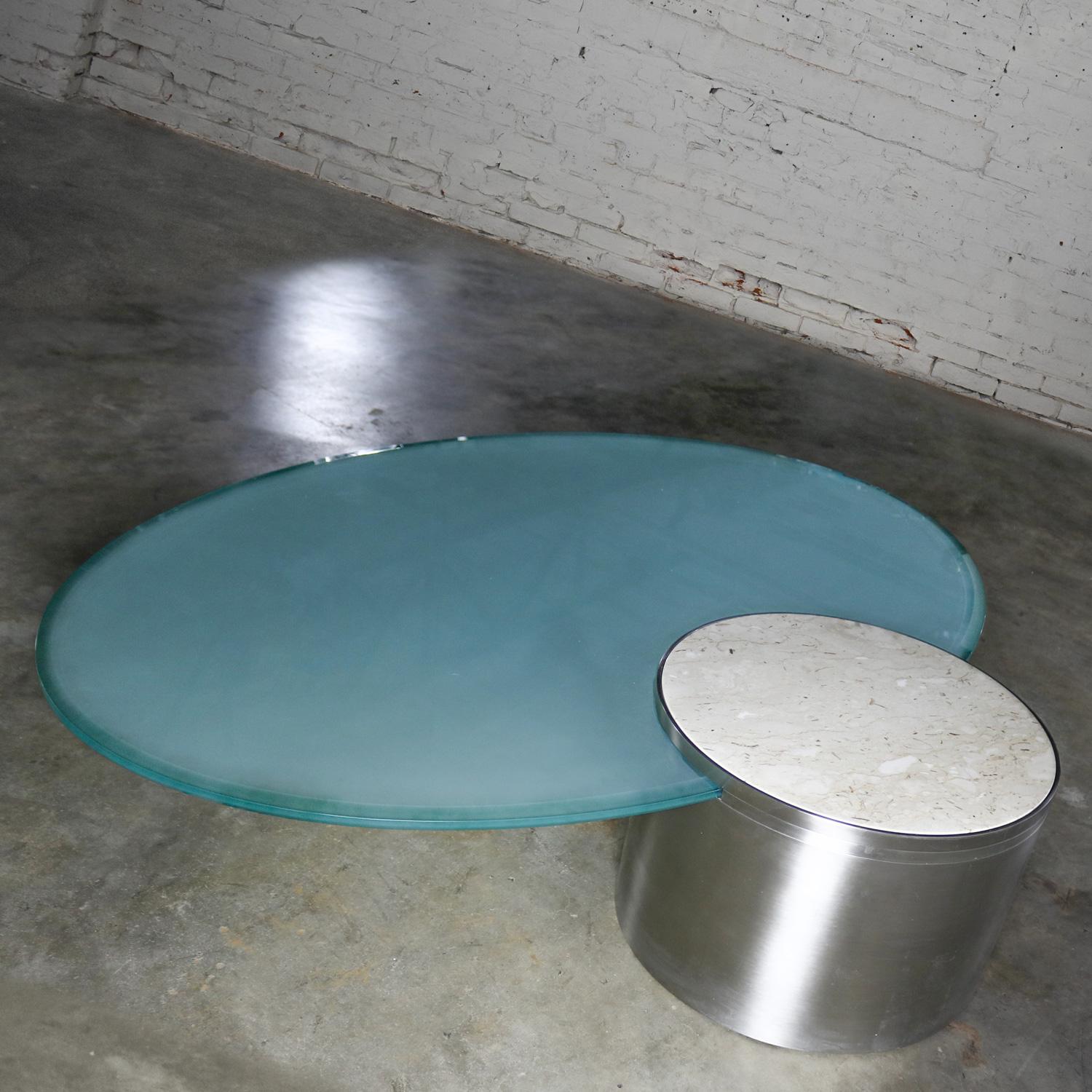 Modern Hoop Cantilevered Low Cocktail Coffee Table by J. Wade Beam for Brueton For Sale 8