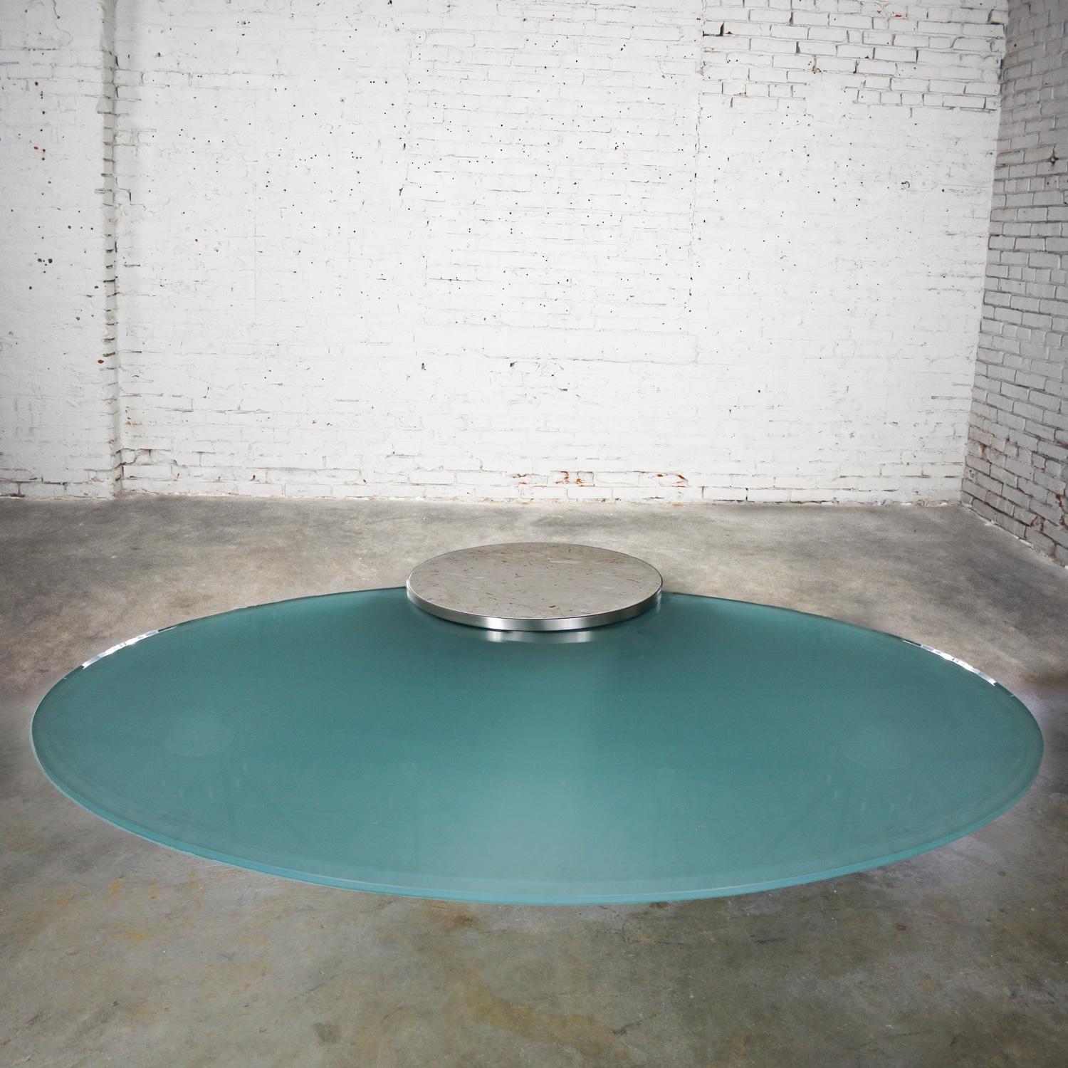 Modern Hoop Cantilevered Low Cocktail Coffee Table by J. Wade Beam for Brueton For Sale 12
