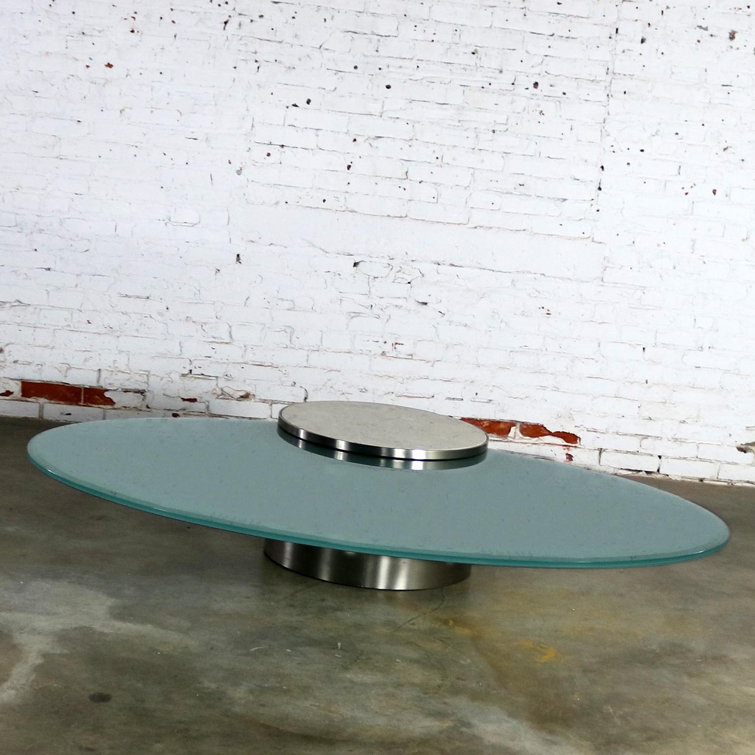 American Modern Hoop Cantilevered Low Cocktail Coffee Table by J. Wade Beam for Brueton For Sale