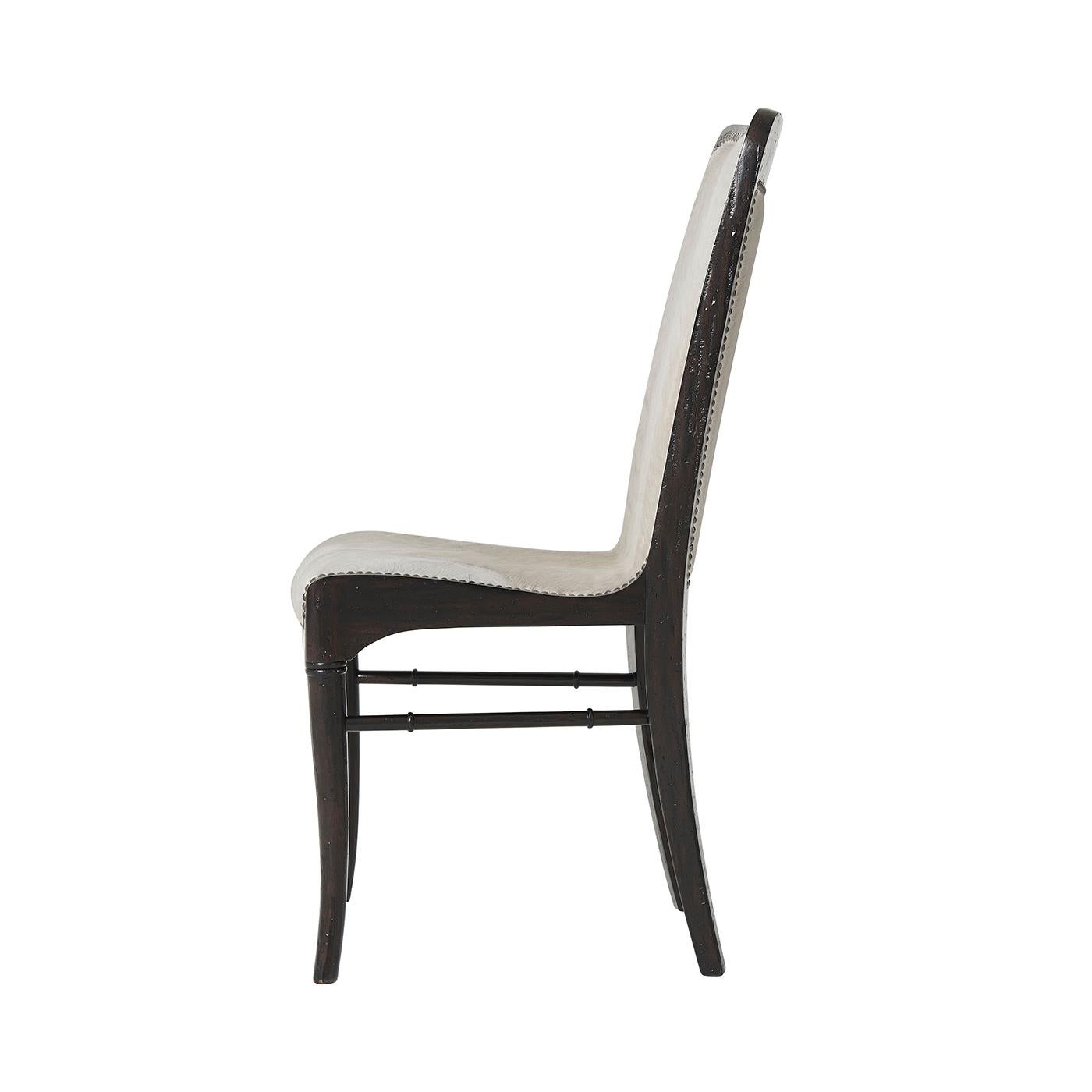 Vietnamese Modern Hyde Upholstered Dining Chair