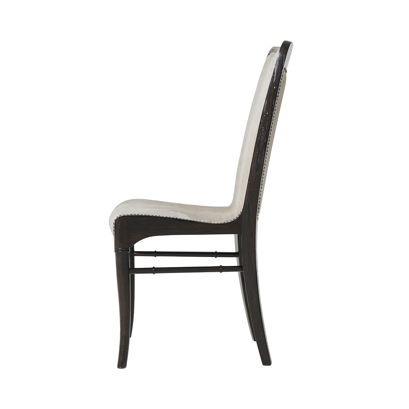 Modern Hyde Upholstered Dining Chairs In New Condition For Sale In Westwood, NJ