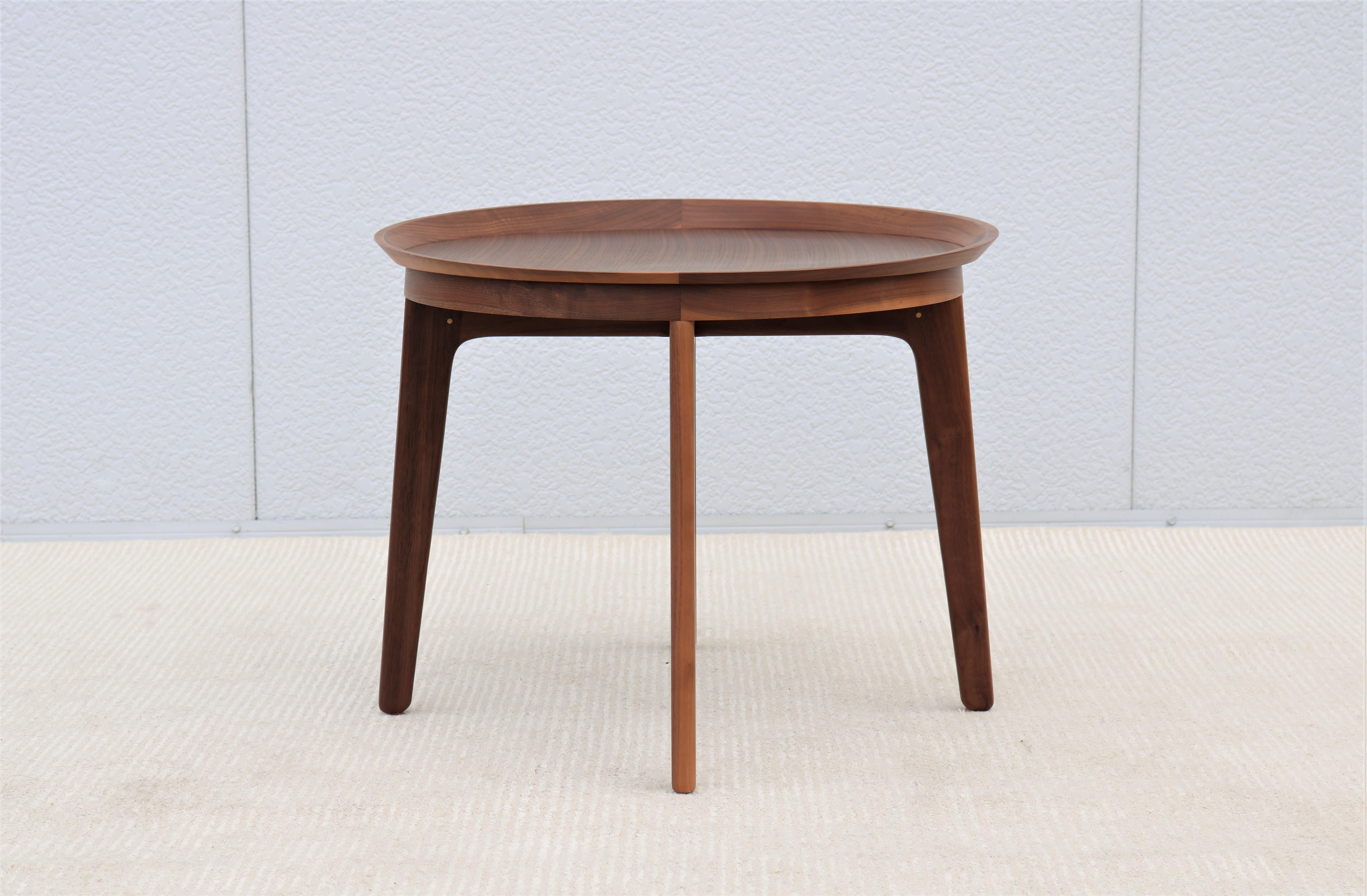 Contemporary Modern Ignacia Murtagh for Bernhardt Design Los Andes Walnut Occasional Table For Sale