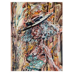 Modern Impressionistic Portrait of a Woman with Hat by Costain