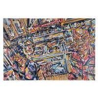 Pair of Antique Portraits on Tin, Man and Woman, C1860 For Sale at 1stDibs