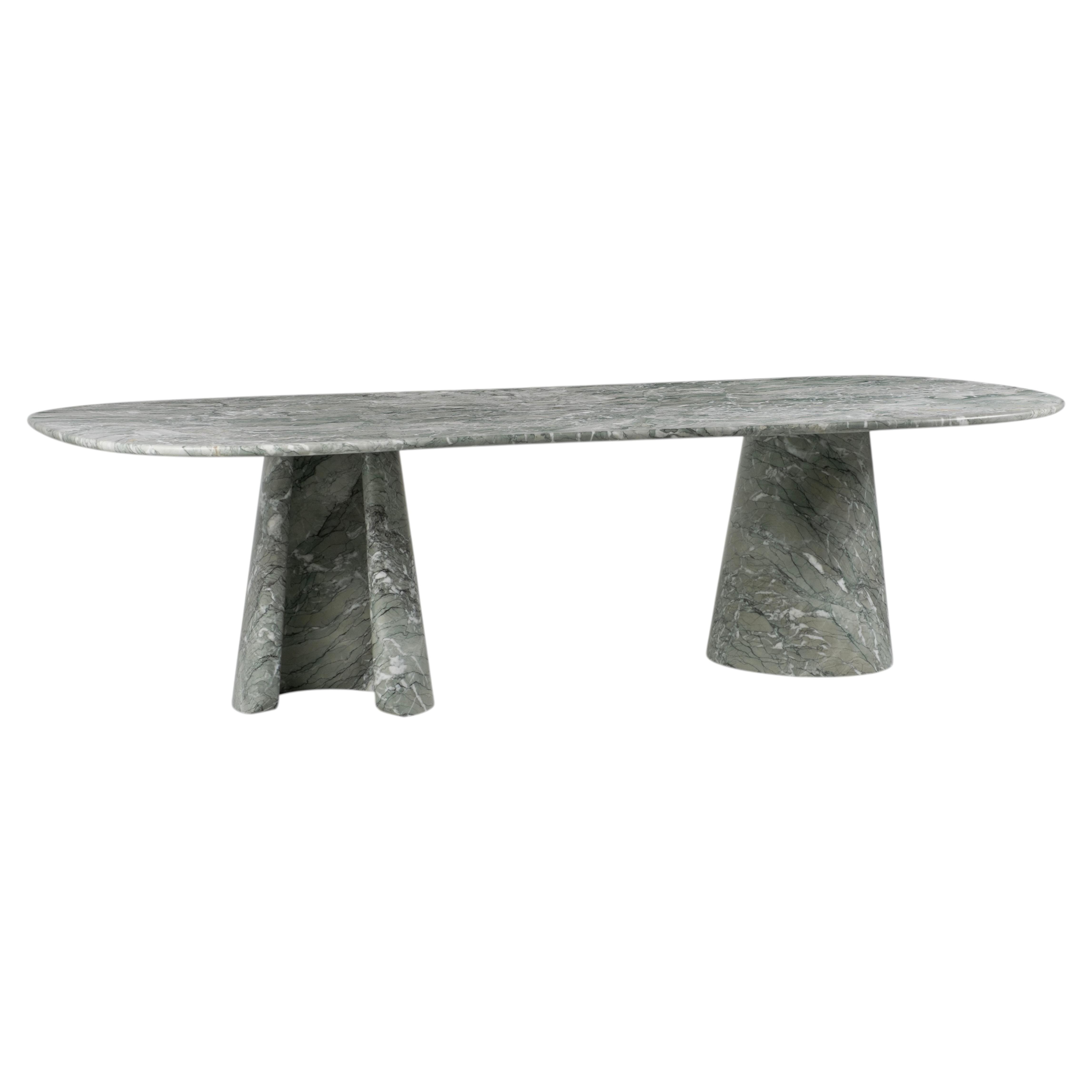 Modern In-Side Marble Dining Table, 10 Seat, Handmade in Portugal by Greenapple