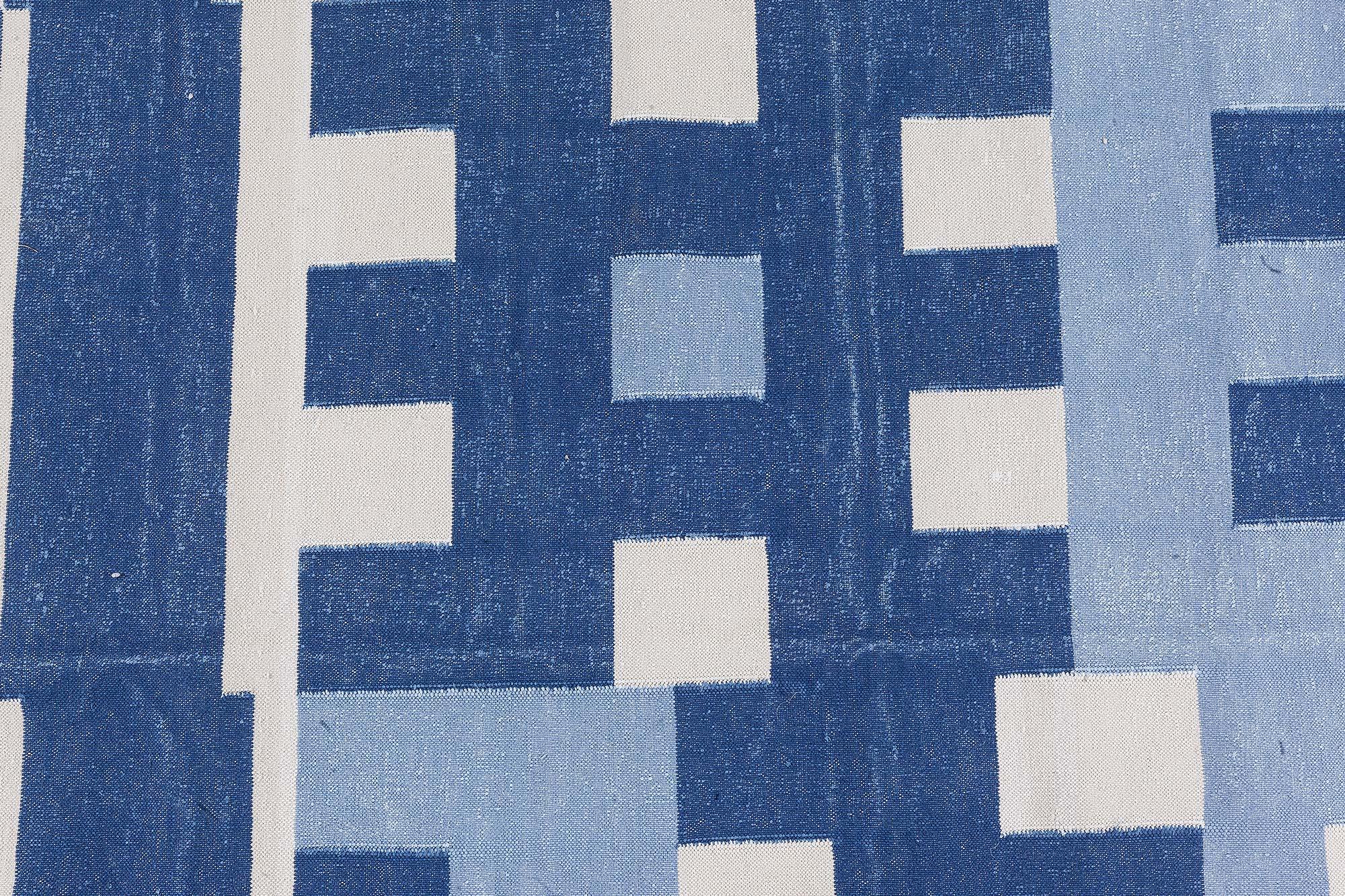 Moderner indischer Dhurrie-Teppich von Doris Leslie Blau (Indisch) im Angebot