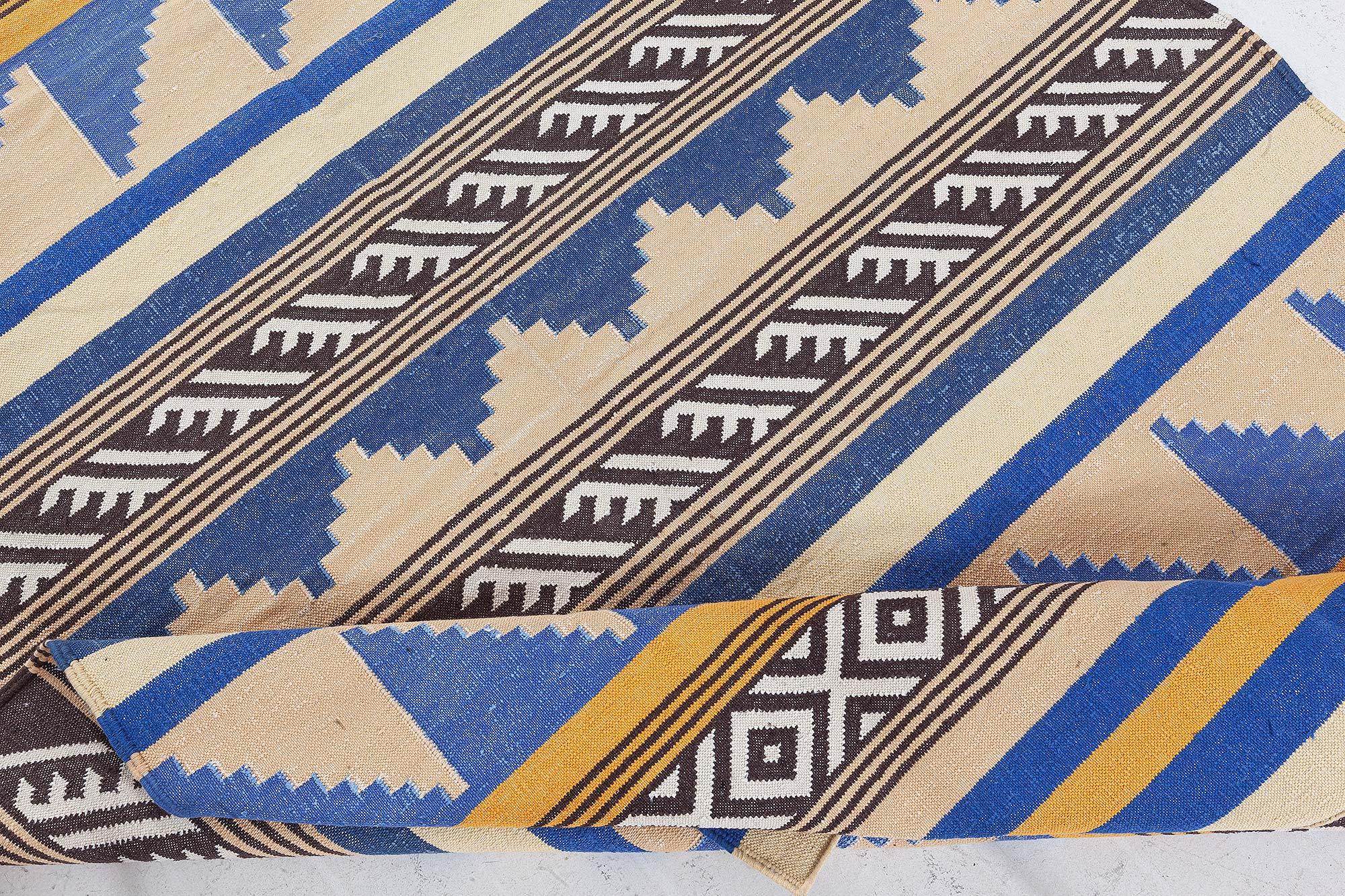 Indien Tapis Dhurrie indien moderne de Doris Leslie Blau en vente