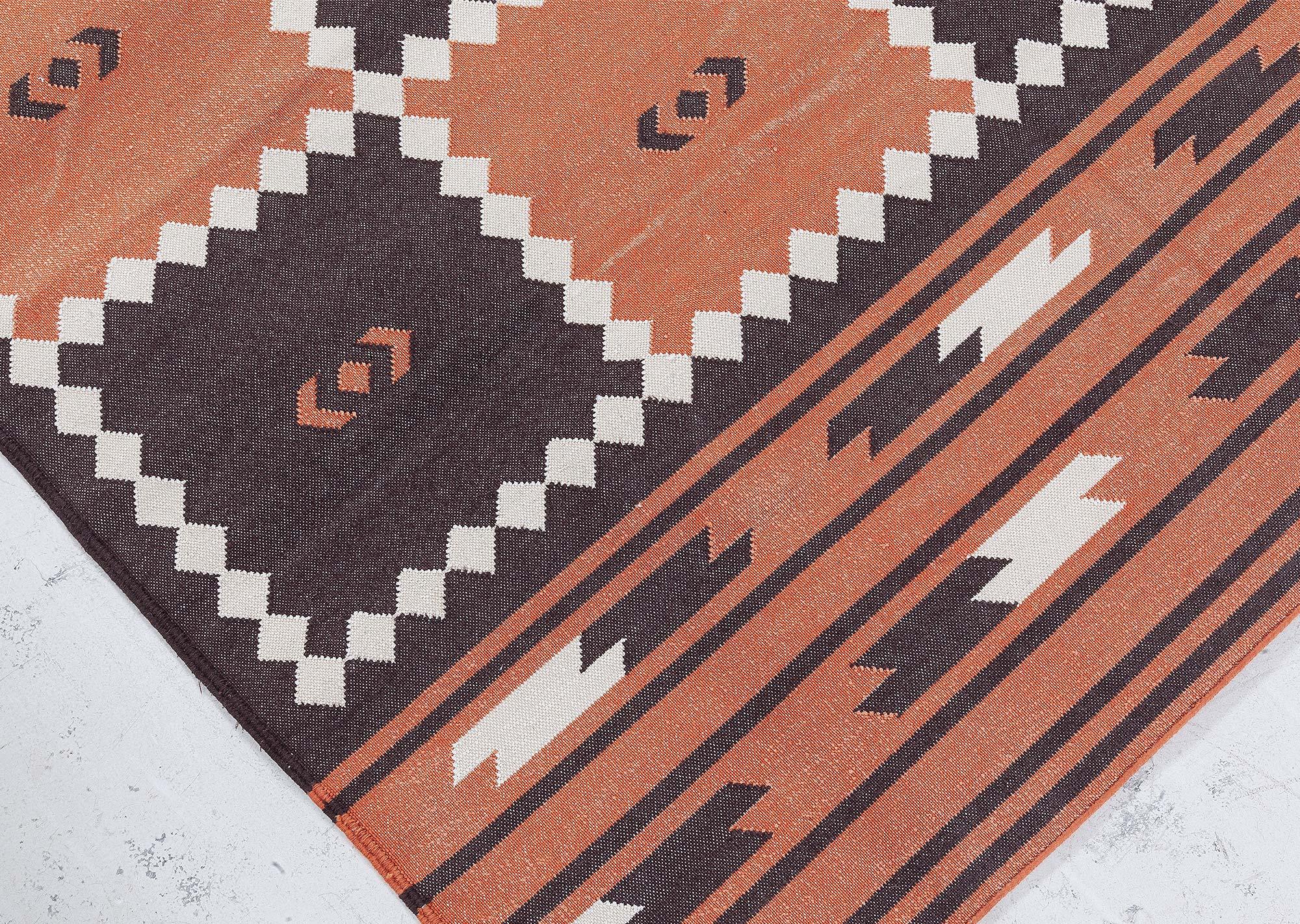 Modern Indian Dhurrie Rug by Doris Leslie Blau In New Condition For Sale In New York, NY
