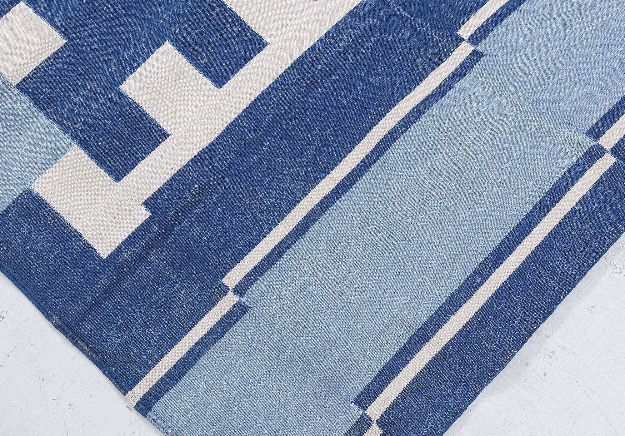 XXIe siècle et contemporain Tapis Dhurrie indien moderne de Doris Leslie Blau en vente