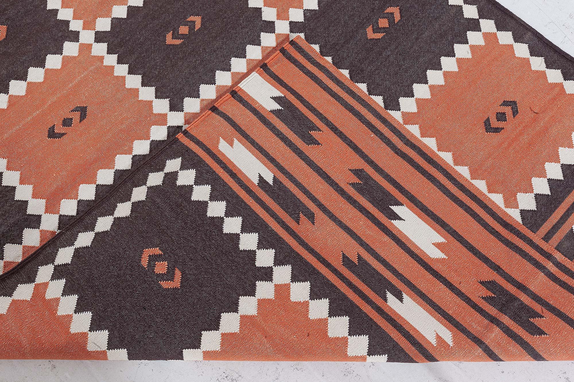 Modern Indian Dhurrie Rug by Doris Leslie Blau For Sale 1