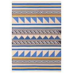 Tapis Dhurrie indien moderne de Doris Leslie Blau