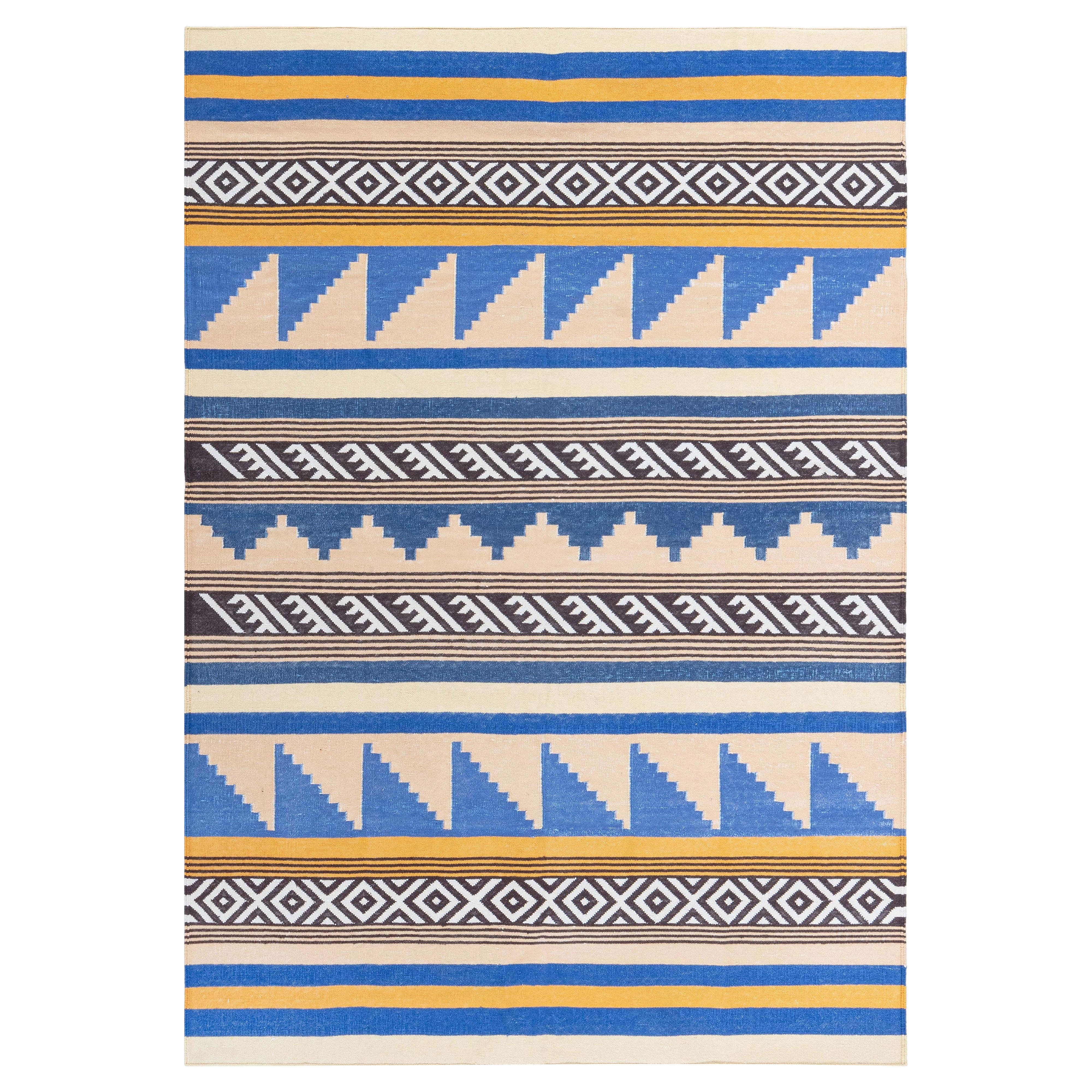 Modern Indian Dhurrie Rug by Doris Leslie Blau For Sale