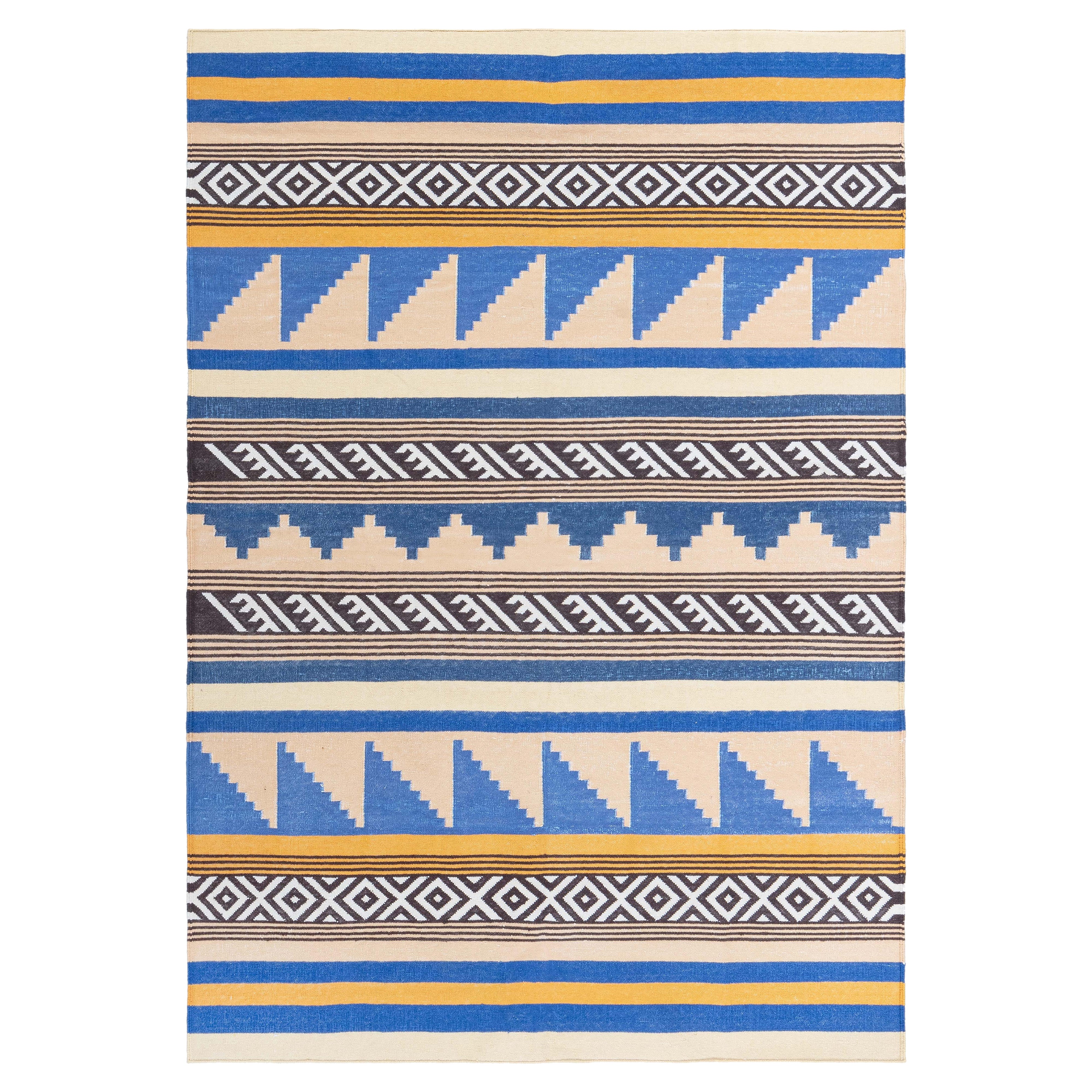 Tappeto indiano moderno Dhurrie di Doris Leslie Blau