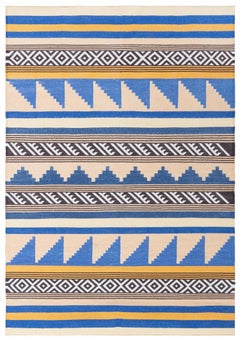 Modern Indian Dhurrie Rug by Doris Leslie Blau