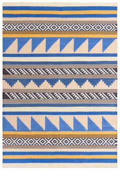 Modern Indian Dhurrie Rug by Doris Leslie Blau