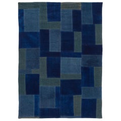 Modern Indian Flat-Weave Rug