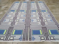 21st Century Indian Flatweave Dhurrie Room Size Carpet by Galerie Shabab