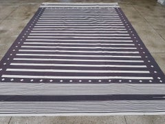 21st Century Indian Flatweave Dhurrie Room Size Carpet by Galerie Shabab