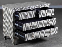 Modern Indian Inlaid Bone Chest of Drawers from India