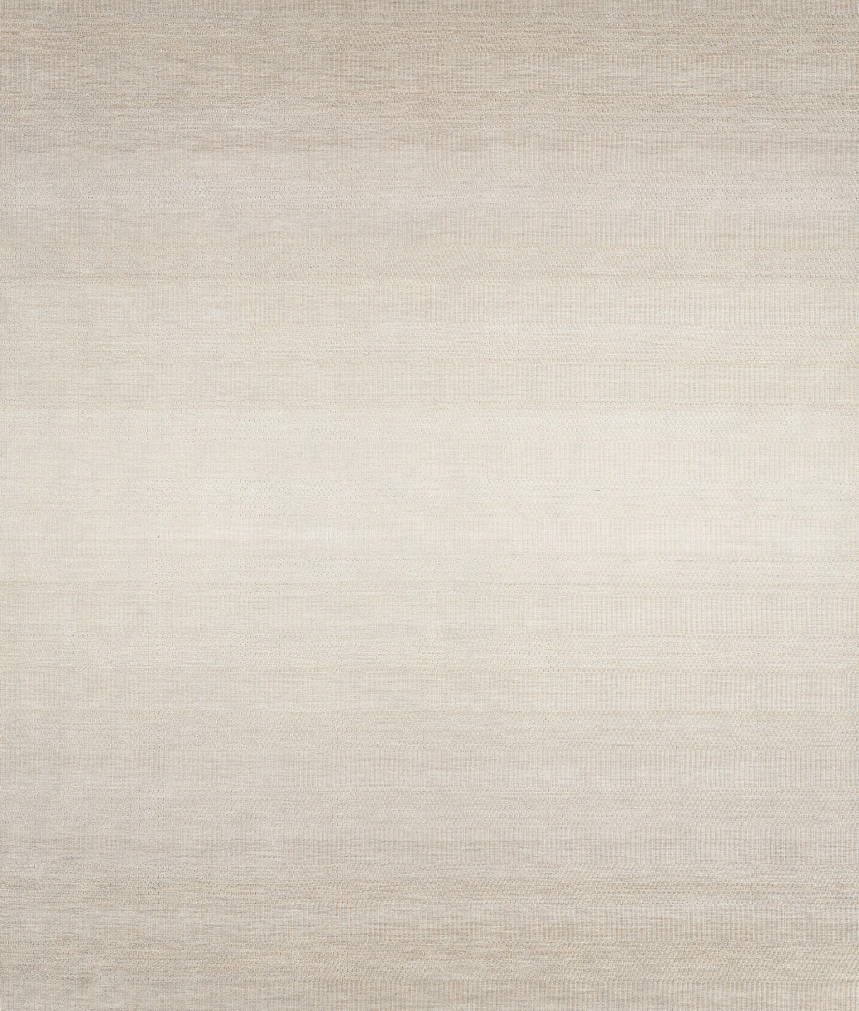 Tappeto indiano moderno  Tessuto a mano in lana merino, design minimalista neutro a gradienti in vendita 3