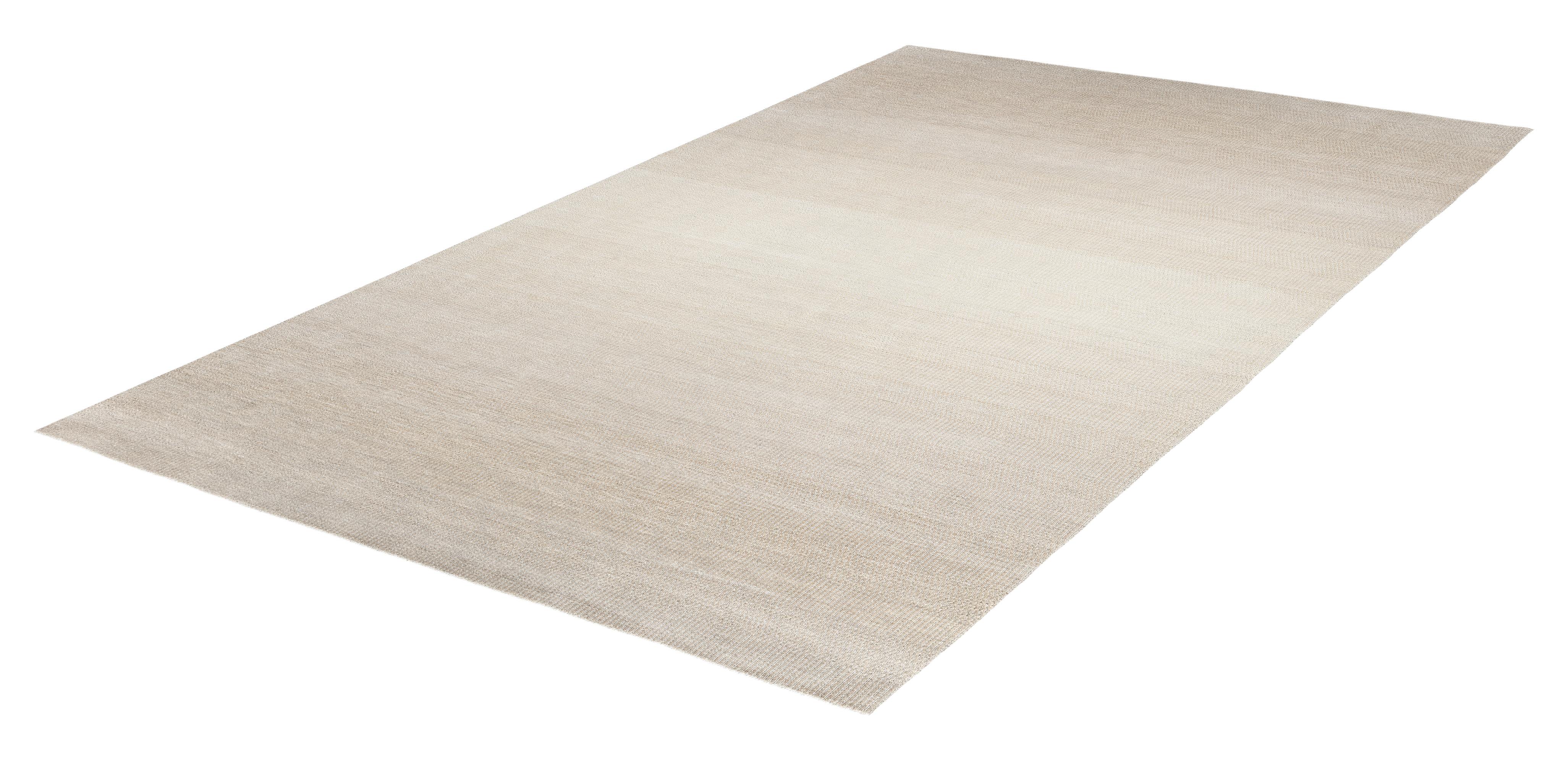 Tappeto indiano moderno  Tessuto a mano in lana merino, design minimalista neutro a gradienti In condizioni Nuovo in vendita a New York, NY